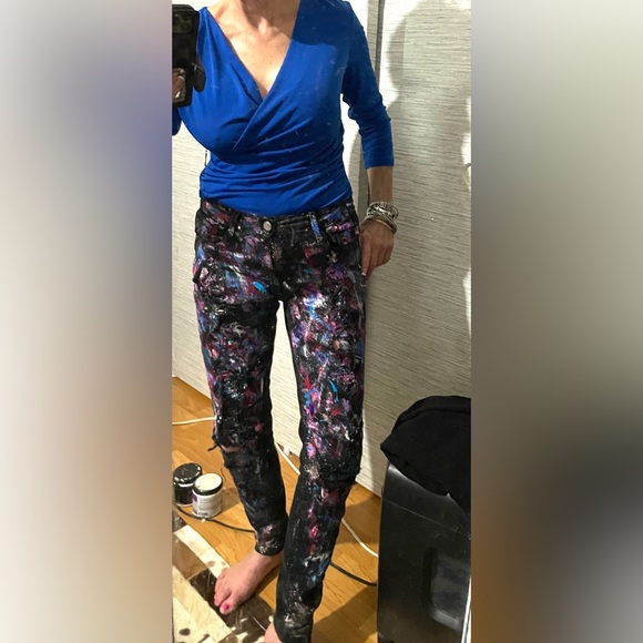 HandPainted Bebe Jeans - Picture 6 of 10